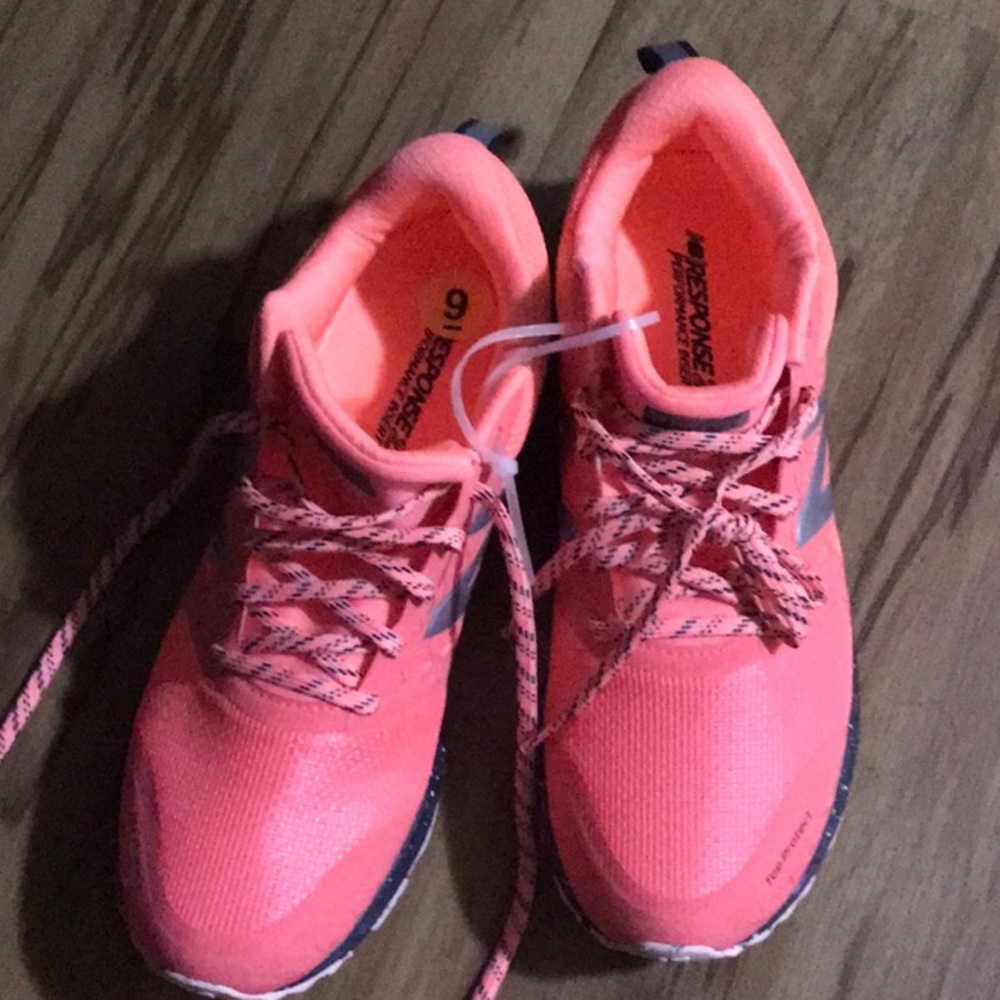 New Balance shoes. More bright orange than pictured
